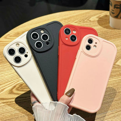 Callyue iPhone 16 Pro Max TPU Case Circular Edges Camera Protection Black