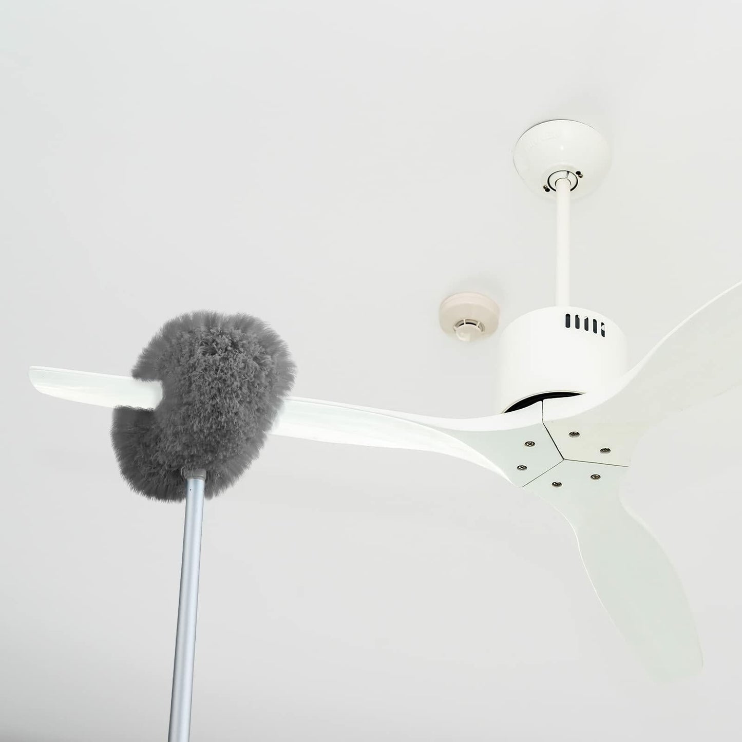 Hoolerry Ceiling Fan Cleaner Duster Microfiber Extendable Pole 13-49.7in Gray