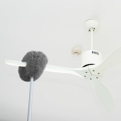 Hoolerry Ceiling Fan Cleaner Duster Microfiber Extendable Pole 13-49.7in Gray