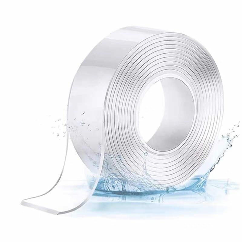 Tuqiso Double Sided Heavy Duty Nano Adhesive Tape Clear 9.85ft