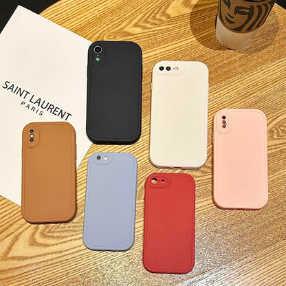 Callyue iPhone 16 6.1 TPU Case Circular Edges Camera Protection Black