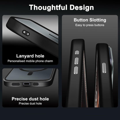 ATUTEN iPhone 16 Pro Max Case Magnetic Shockproof Grey 6.9 Inch