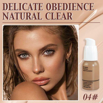 FeiCuiYun Matte Liquid Full Coverage Foundation 04#Warm Sun 1 Pack