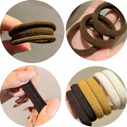 XXFBJNMD 20 Pcs Seamless Rubber Bands High Elasticity Soft Hair Bands HS