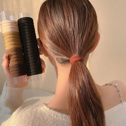 XXFBJNMD 20 Pcs Seamless Rubber Bands High Elasticity Soft Hair Bands HS