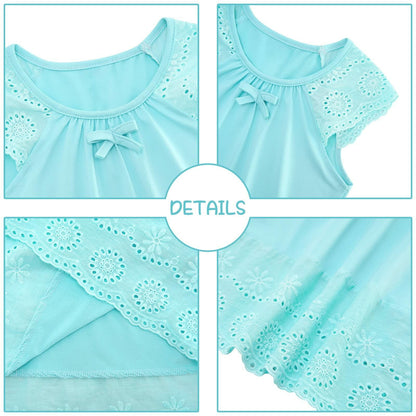 Thanksgiving Girls Nightgown Orange Turkey Print Sleepwear Size 7-8