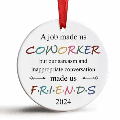 BEST Canvas Wall Art Funny Christmas Ornaments 2023 Gifts for Coworkers