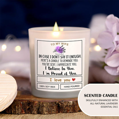 Romantic Candle Gift for Wife Valentine's Day Anniversary Birthday Gift