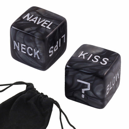 Romantic Naughty Dice Set Couples Game 36 Ways Black Anniversary Valentine
