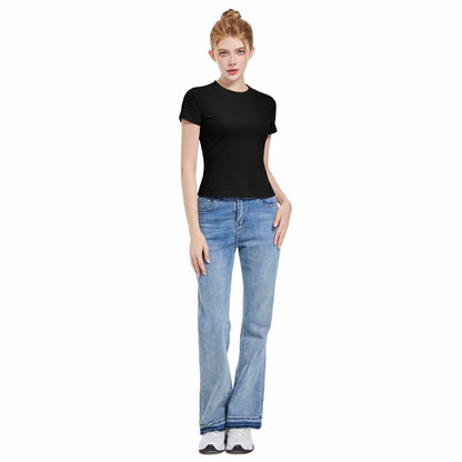 Pnosnesy Women's Slim Fit Casual Short Sleeve T-Shirt Size M