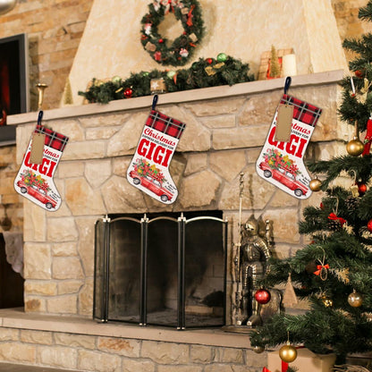 TSUYAWU Gigi Christmas Stocking Holiday Decoration 18x12 Inch