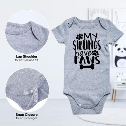 Funnycokid Baby Mother's Day Outfit Our First Mother's Day, Gray,  0-3 Months