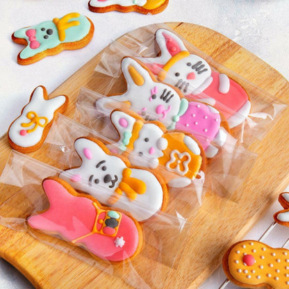 Easter Bunny Cookie Cutter Set Stainless Steel 5 Pieces Holiday Party