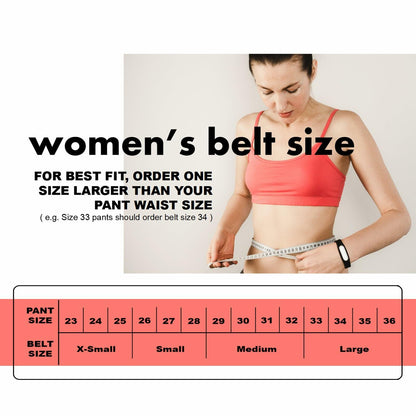 Earnda Women's Faux Leather Waist Belt Red Gold Buckle Large Size L