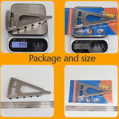 KINTEGOOD 6-in-1 Stainless Steel Bottle Opener Multi-Tool for Seniors