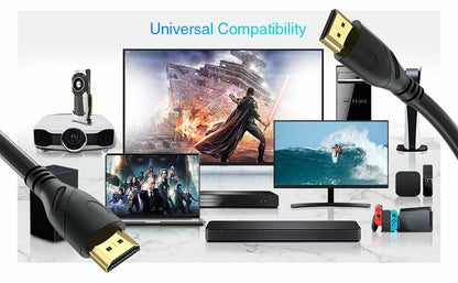 Jorenca HDMI 2.0 Cable 6ft Ultra High Speed 4K@60Hz Gold Plated Connector