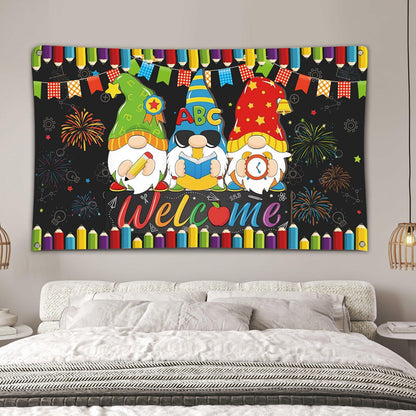 Back to School Photo Backdrop Banner Welcome Back 43x71 Inch Classroom Decor
