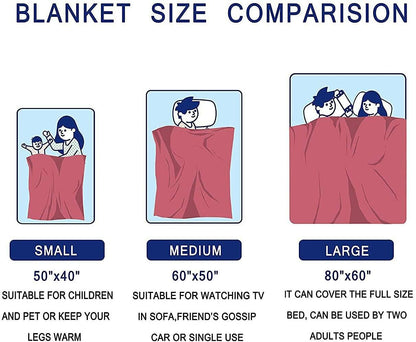 Poitvd Super Soft Flannel Throw Blanket for Mom Anniversary Gift White