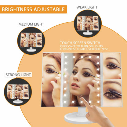 Hexagram Daughter Makeup Mirror with Lights Gift from Mom Birthday Christmas