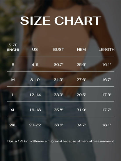 REORIA Women's Sleeveless High Neck Racerback Cropped Tank Top Nude Size XL