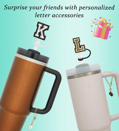Nuozme 3PCS Straw Cover 10mm for Stanley 30&40oz Tumbler with Charms
