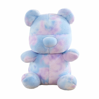 Tie Dye Bears Stuffed Animal Plush Toy Super Soft Cuddly Blue 9in