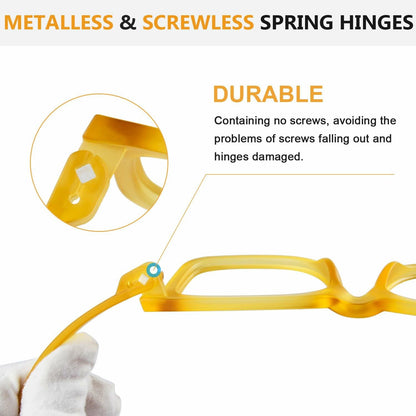 BFOCO Reading Glasses Metalless Screwless Spring Hinges +2.25 6 Pack
