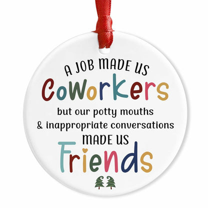 CHOANG Ceramic Christmas Ornament Coworker Gift Office Xmas Tree Decor
