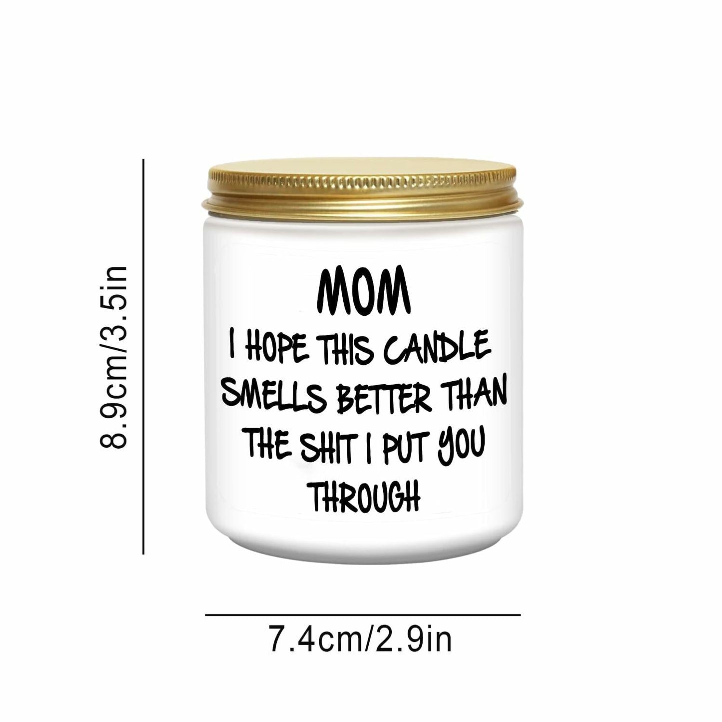 Unique Lavender Scented Soy Candle Gift for Mom from Daughter 7oz