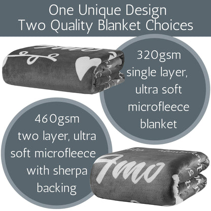 FILO ESTILO Abuela Blanket Sherpa Grey 60x50 Inches
