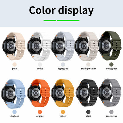Sport Bands Compatible Samsung Galaxy Watch 7 6 5 40mm 44mm Soft Silicone