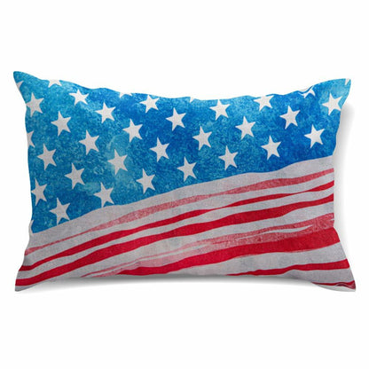 CHANGE MOORE 4th of July Patriotic Throw Pillow Cover 20x12 USA 1pcs