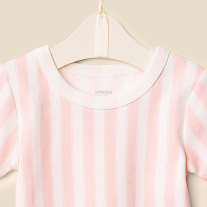 Amazon Essentials Sofia Grainge Unisex Toddler Pajama Set 4T Pink Stripe