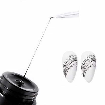 Vonrui Black Spider Gel Nail Art Paint UV LED Manicure Nail Gel