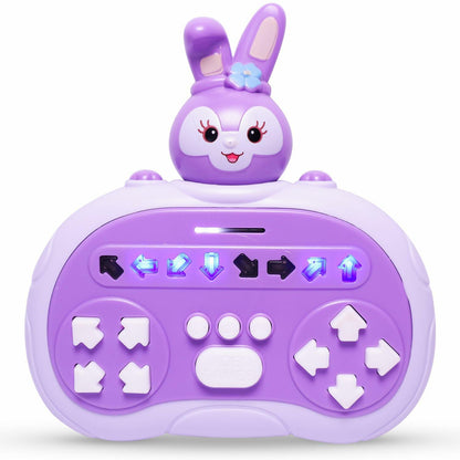 Hand-Held Rhythm Master Dance Machine Educational Toy Purple Bunny Kids 3-12