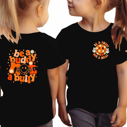 Anti Bullying Kids Shirt Unity Day Be Kind Tee Tops Size 4T Black