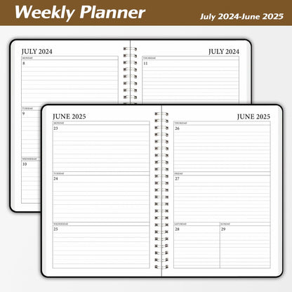 Weekly Planner 2024-2025 5.7x8.3in Academic Monthly Organizer Calendar
