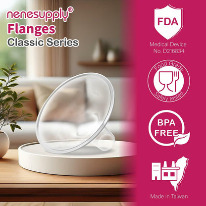 Nenesupply 17mm Flange Compatible with Medela Breast Pump Parts Replacement