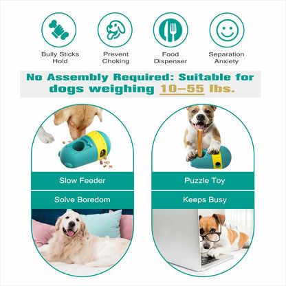 Dog Puzzles Feeder Interactive Toy Adjustable Treat Dispenser Green