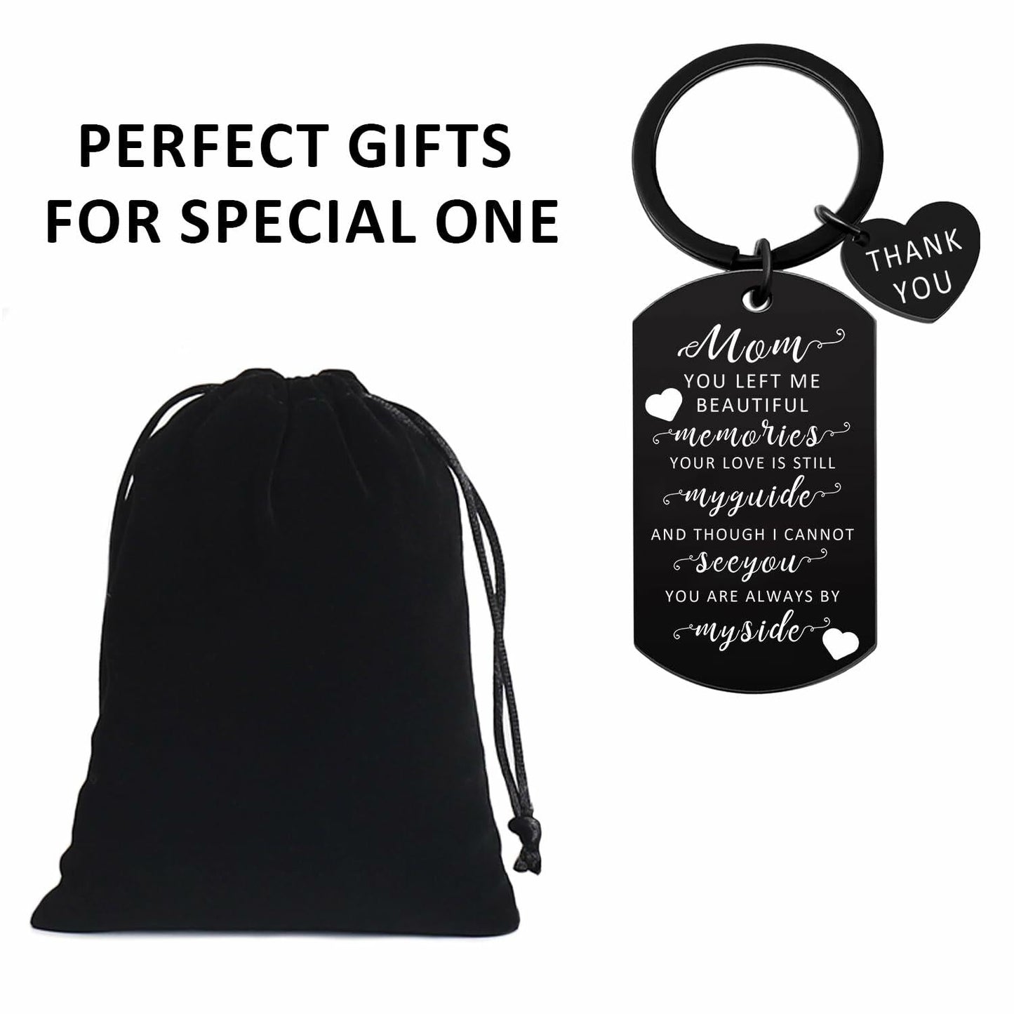 Potok Sympathy Gifts Keychain Loss of Mom Memorial Gift Eternal Love