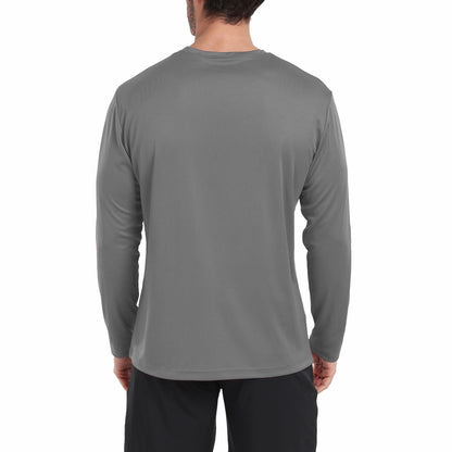 HovSiyla Men's Long Sleeve Moisture Wicking Running Shirt XL