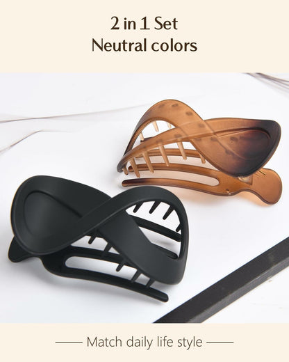 Yanibest 2pcs 3.3in French Concord Hair Clips for Thick Hair Women Girls