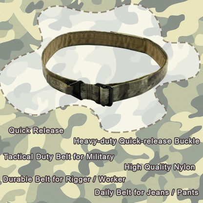 Tactical Belt Men Adjustable Loop Inner Duty Waist Gear Purple Camo