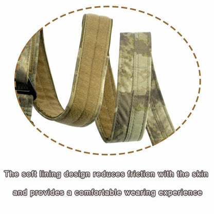 Tactical Belt Men Adjustable Loop Inner Duty Waist Gear Purple Camo