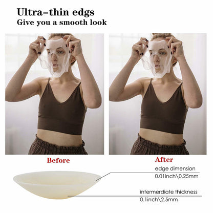 Okeyloge Silicone Nipple Covers Invisible Reusable Medium Caramel 2 Count Size M