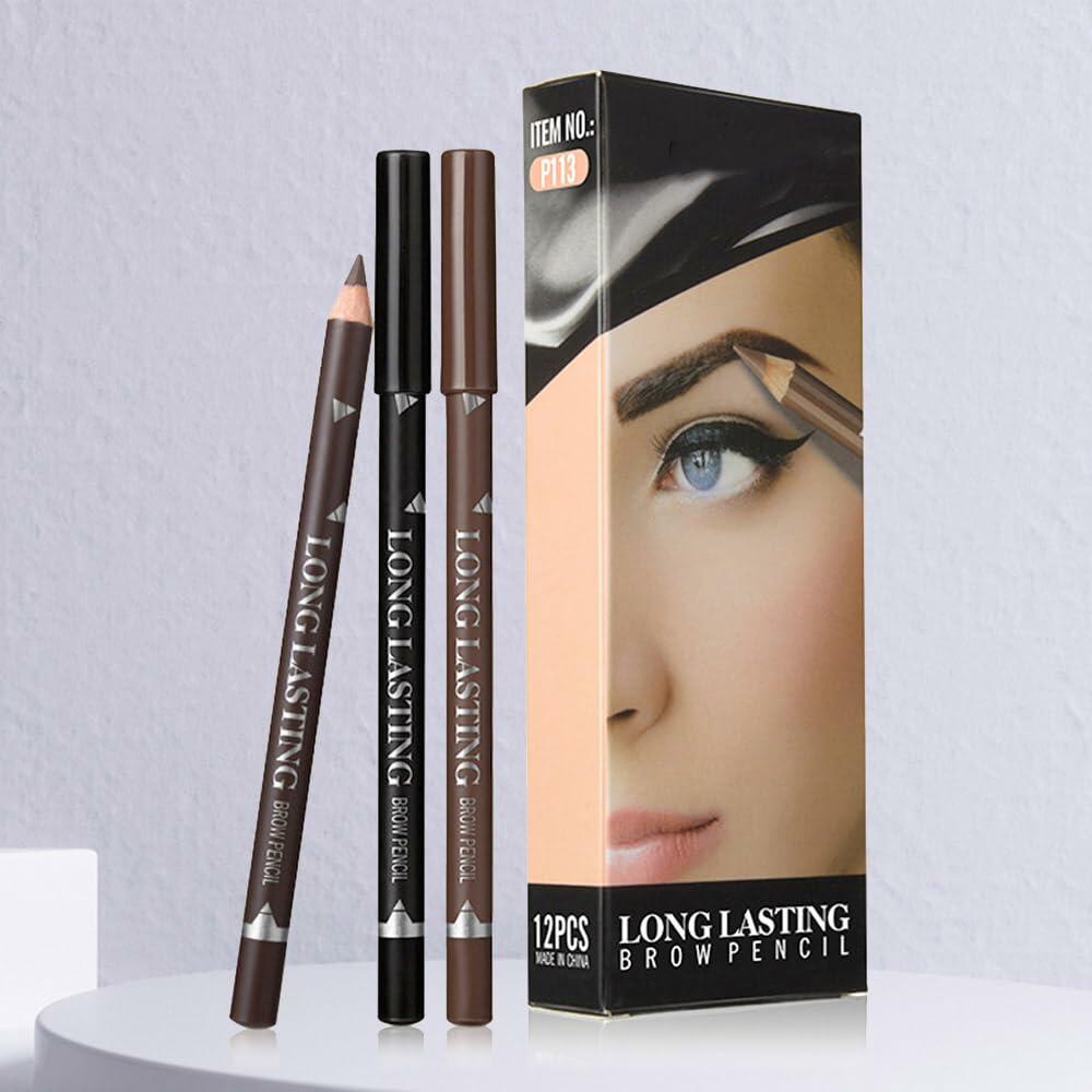 Magic Microblade Eyebrow Pen 4-Tip Precise Contouring Waterproof 2Pcs Black
