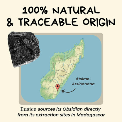 Obsidian Rough Raw Natural Stone Chakra Crystals 2 pcs Reiki Healing