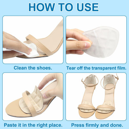 Skyfoot Metatarsal Foot Pads Ball of Foot Cushions Anti Slip 3 Pairs