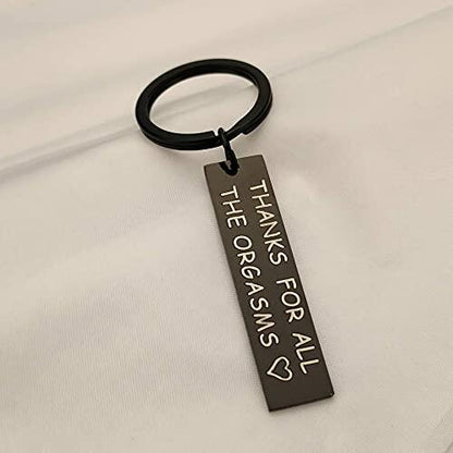 ShiQiao Couples Keychain Gift for Boyfriend Girlfriend Black Keyring