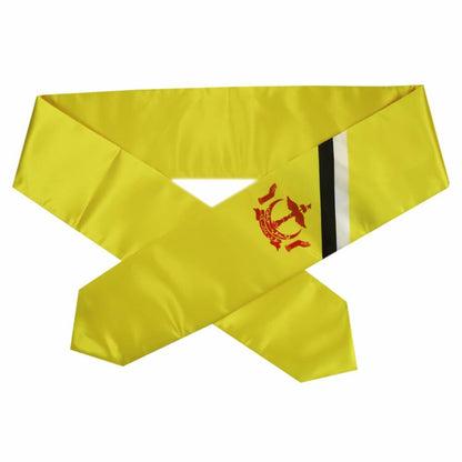 SNUWITH Brunei Flag Graduation Sash Double Sided 180x13cm